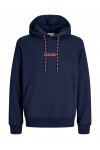 JACK & JONES KENDRICK SWEAT HOOD NAVY BLAZER 12298421
