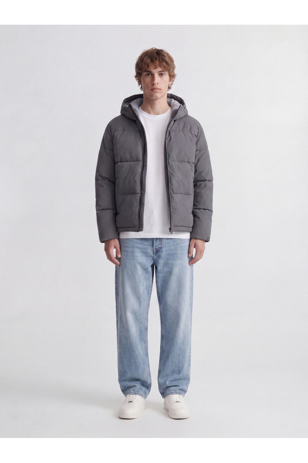 JACK & JONES GALAXY PUFFER JACKET ASPHALT 12303930