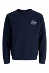 JACK & JONES DOVER GRAPHIC SWEAT CREW SN NAVY BLAZER 12299443