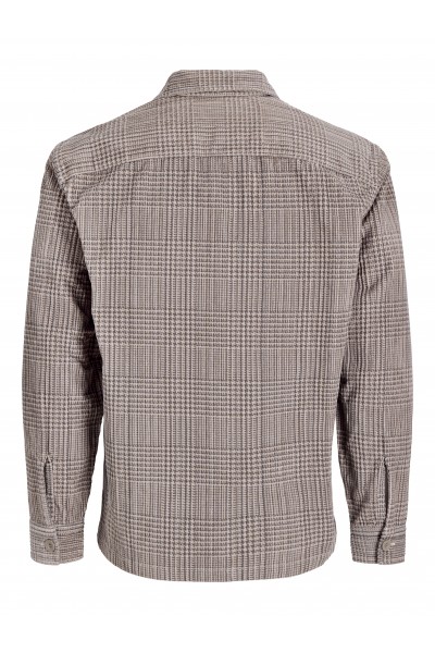 JACK & JONES BLUOLIVER CORDUROY L/S OVERSHIRT PLAZA TAUPE 12301355