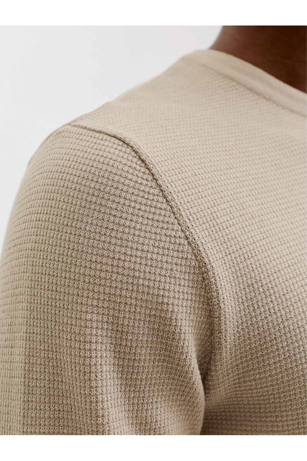 JACK & JONES AUSTIN KNIT CREW NECK NOOS FEATHER GRAY 12298301