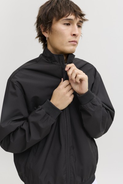 JACK & JONES CHARGE STAND COLLAR BOMBER NOOS BLACK 12288895