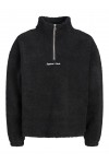 JACK & JONES ORNORREBRO EMB TEDDY SWEAT HIGH NECK BLACK 12302732
