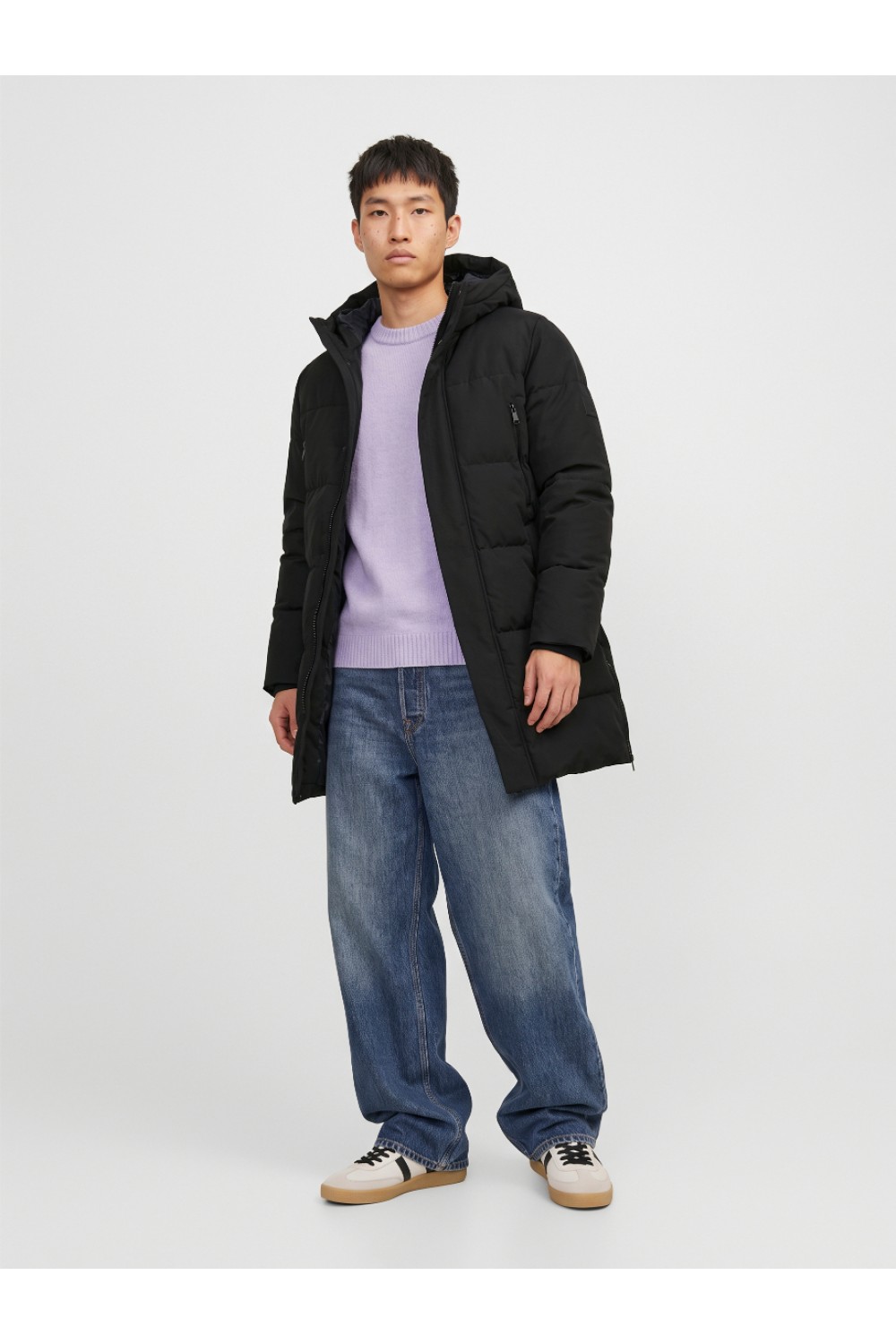JACK & JONES COBECKS LONG PUFFER SN BLACK 12298859