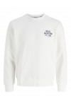 JACK & JONES DOVER GRAPHIC SWEAT CREW SN CLOUD DANCER 12299443