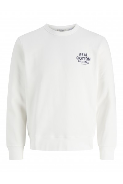JACK & JONES DOVER GRAPHIC SWEAT CREW SN CLOUD DANCER 12299443