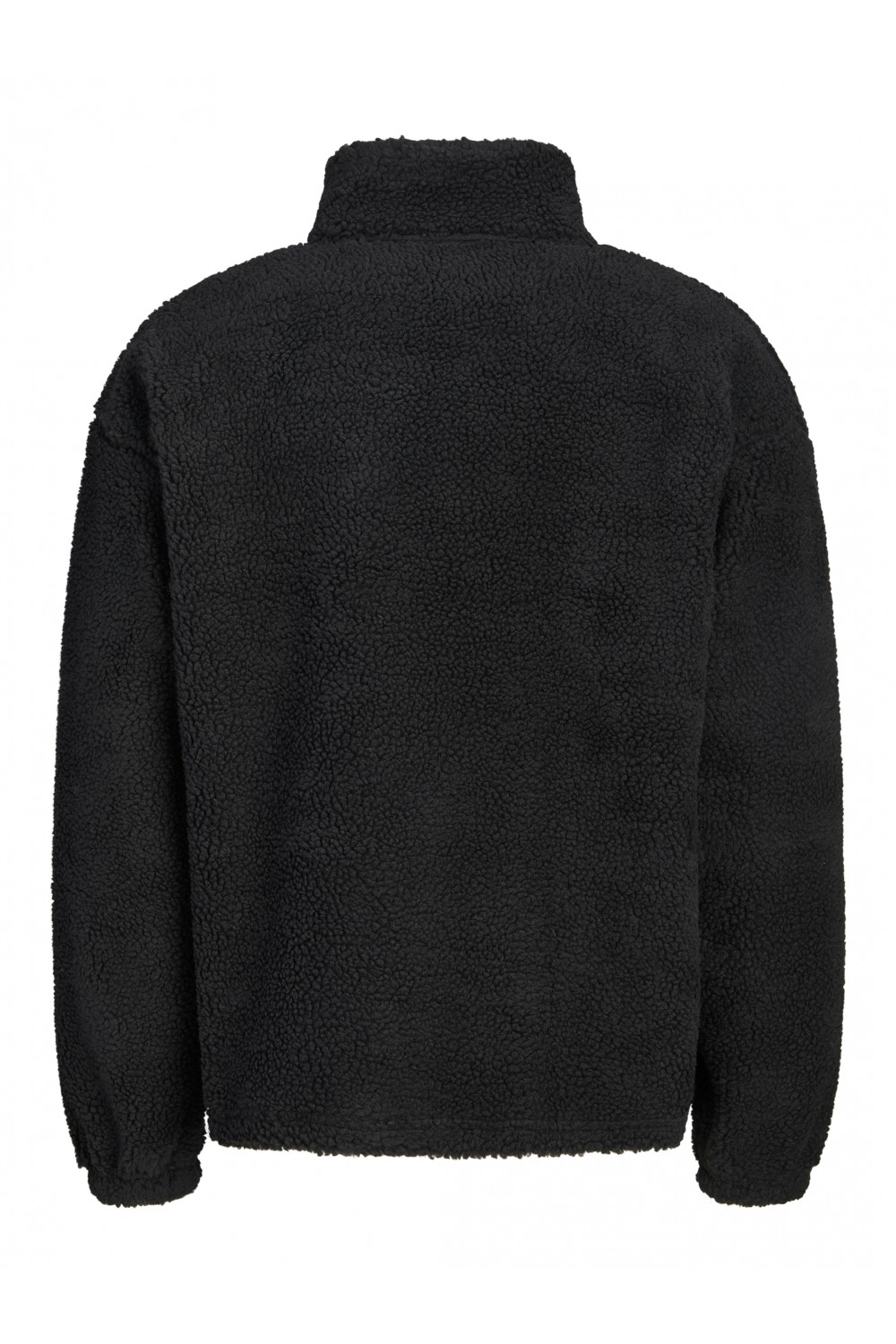 JACK & JONES ORNORREBRO EMB TEDDY SWEAT HIGH NECK BLACK 12302732
