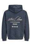 JACK & JONES COCLUB BACK SCRIPT PRINT SWEAT HOOD SN OUTER SPACE 12300458