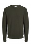 JACK & JONES EBRODY KNIT CREW NECK ROSIN 12298311