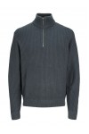JACK & JONES SAGE KNIT HALF ZIP TURBULENCE 12298501