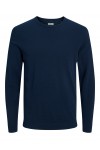 JACK & JONES BASIC KNIT CREW NECK NAVY BLAZER 12137190 