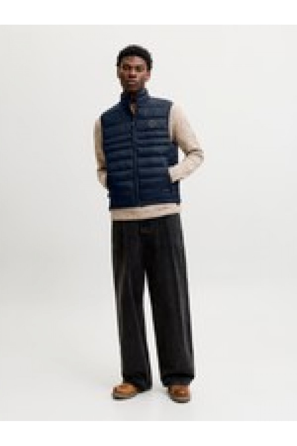 JACK & JONES KINGSLEY LIGHT BODYWARMER COLLAR NOOS NAVY BLAZER 12298870