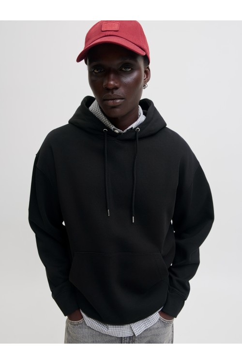 JACK & JONES ACE SWEAT HOOD NOOS BLACK 12300662