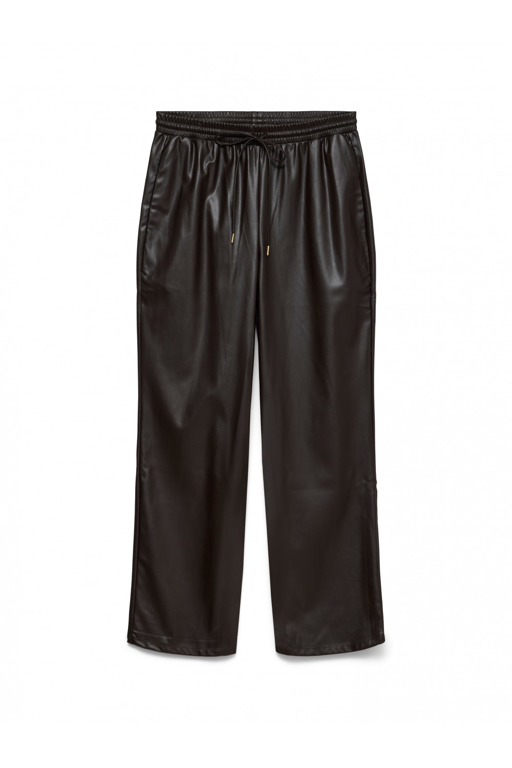 VERO MODA MAKAYLA MW PL PANT WVN BTQ CHOCOLATE TORTE 10352474