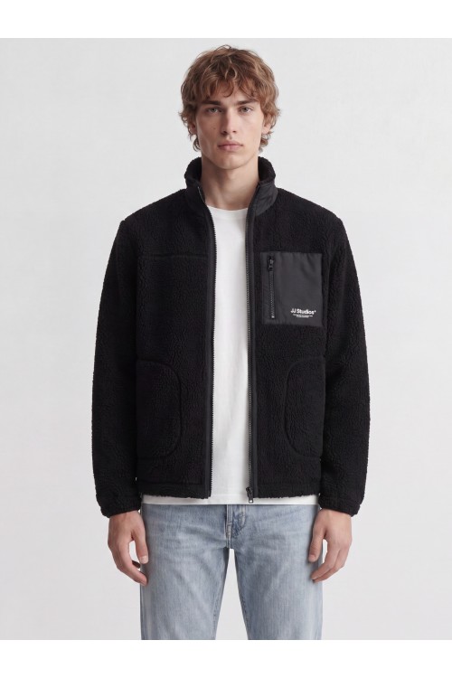 JACK & JONES ESOHO TEDDY JACKET AW26 NOOS BLACK 12299491