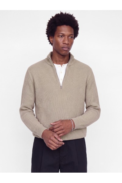 JACK & JONES SAGE KNIT HALF ZIP ATMOSPHERE 12298501