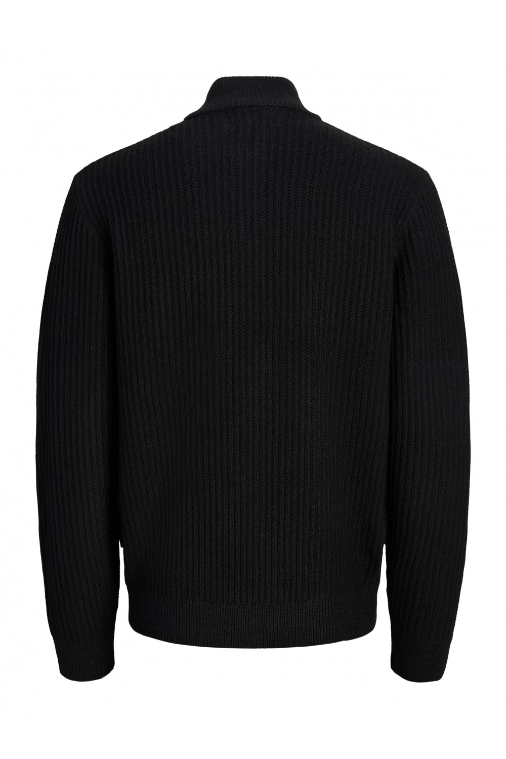JACK & JONES SAGE KNIT HALF ZIP BLACK 12298501