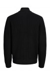 JACK & JONES SAGE KNIT HALF ZIP BLACK 12298501