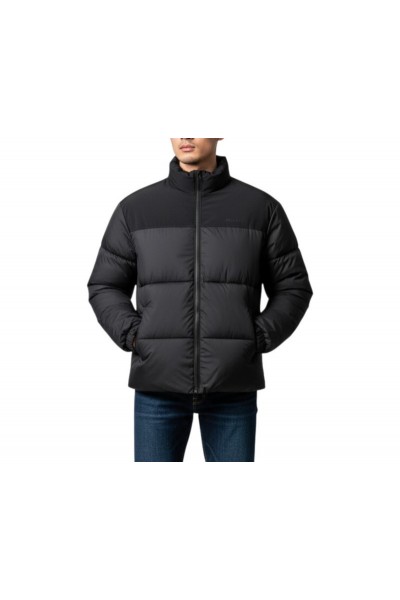JACK & JONES RAZE COLLAR STAND PUFFER BLACK 12299096