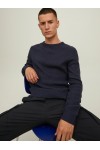 JACK & JONES JCOONO KNIT CREW NECK NAVY BLAZER 12217487