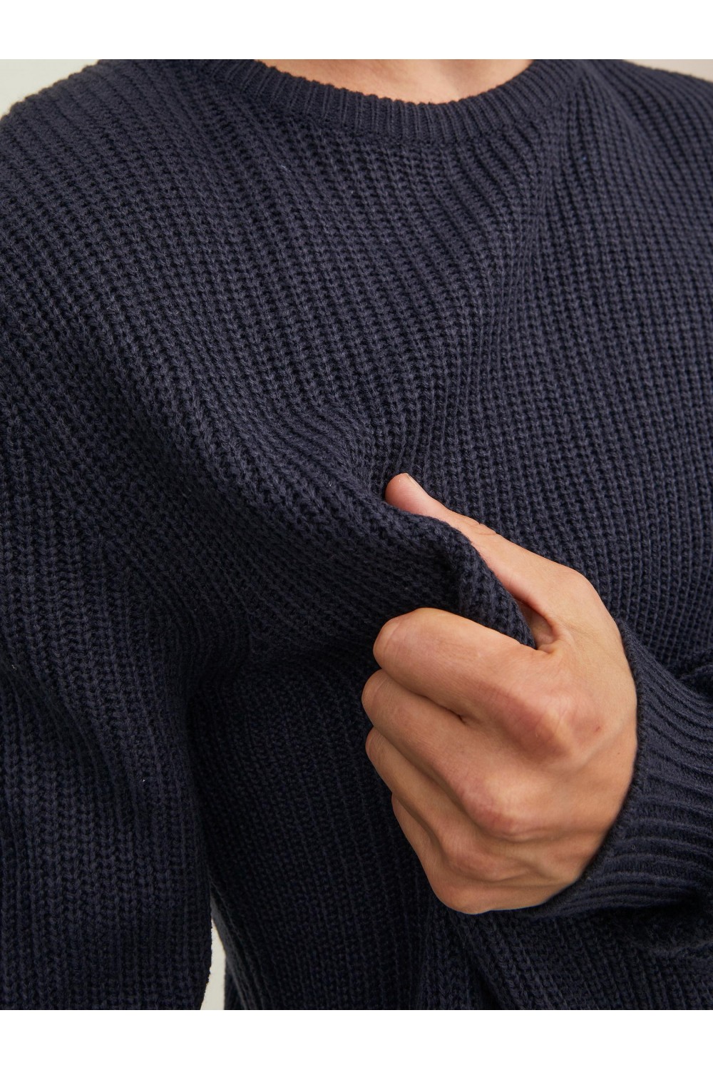 JACK & JONES JCOONO KNIT CREW NECK NAVY BLAZER 12217487