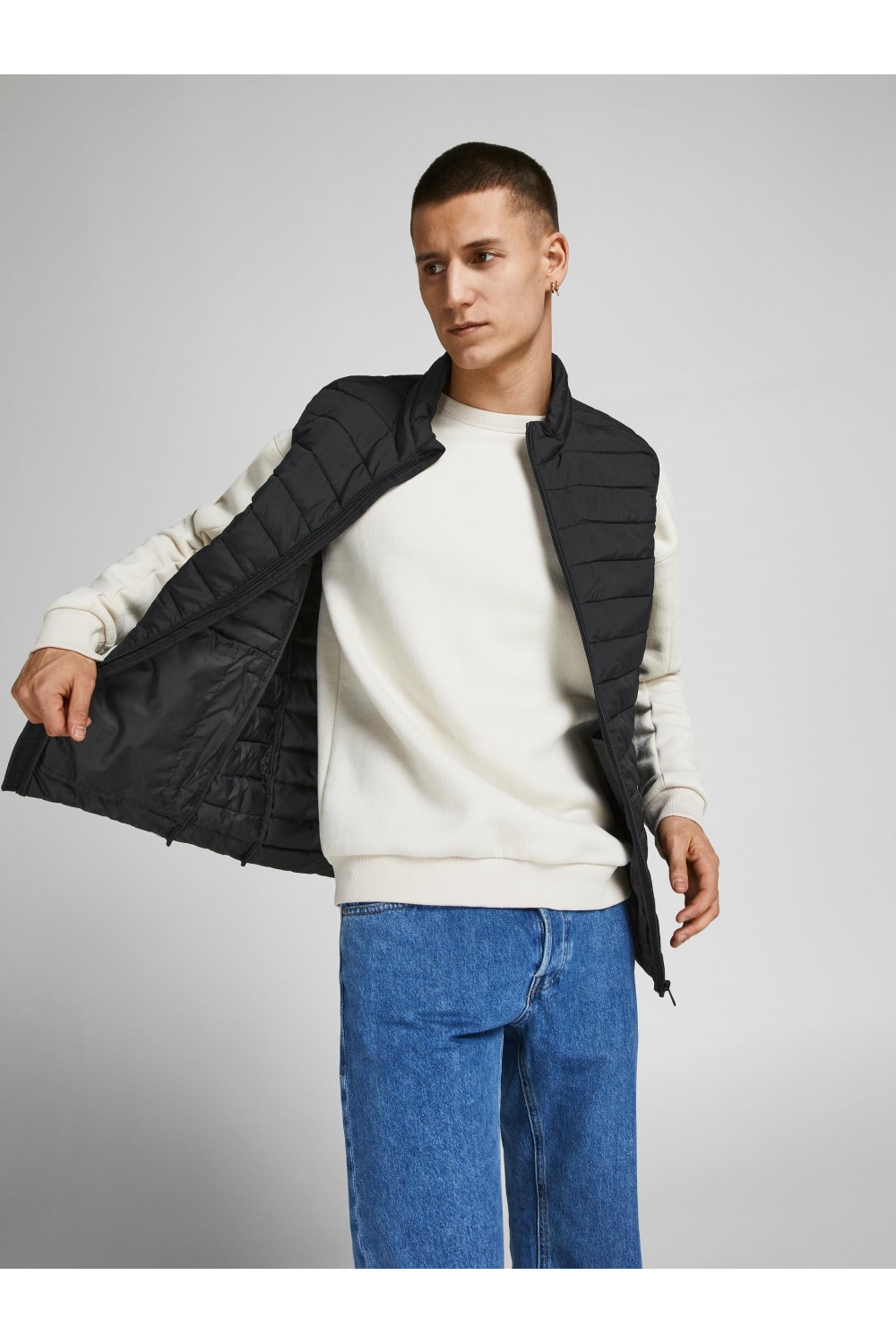 JACK&JONES JJERECYCLE BODYWARMER NOOS BLACK 12211132