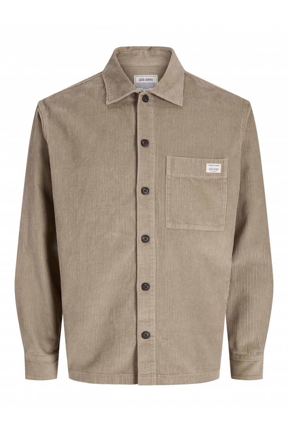 JACK & JONES ZAC CORDUROY OVERSHIRT CROCKERY 12299048