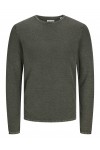 JACK & JONES DEAN KNIT CREW NECK AW24 KOMBU GREEN 12260832