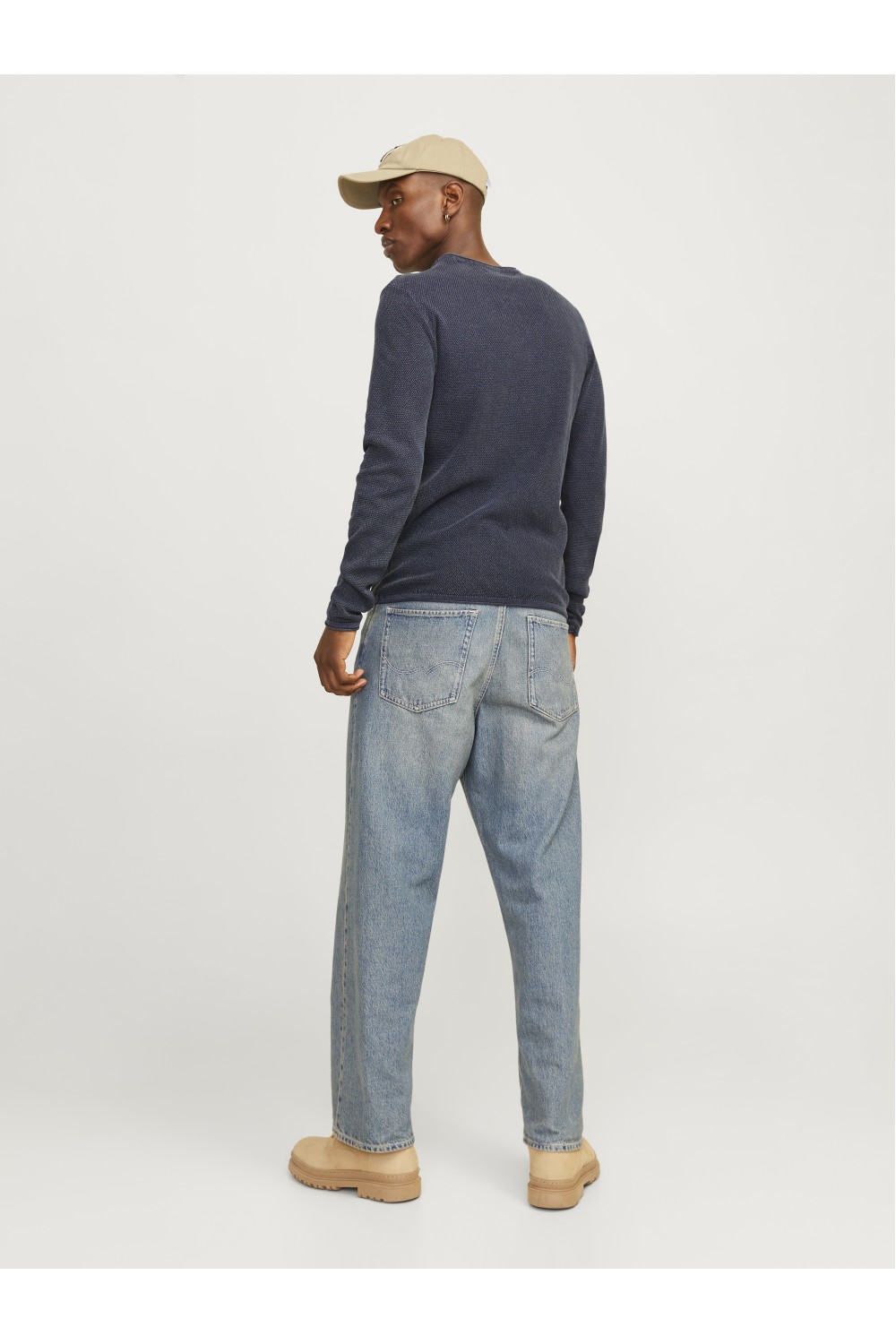 JACK & JONES DEAN KNIT CREW NECK AW24 NAVY BLAZER 12260832