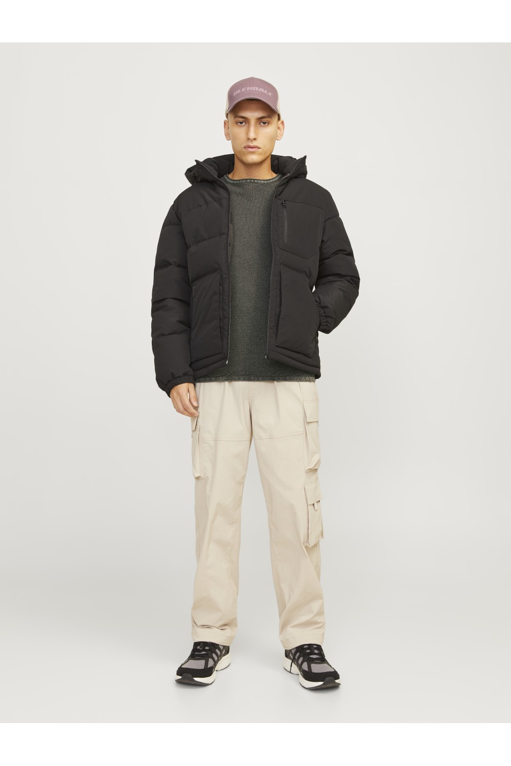 JACK & JONES DEAN KNIT CREW NECK AW24 KOMBU GREEN 12260832