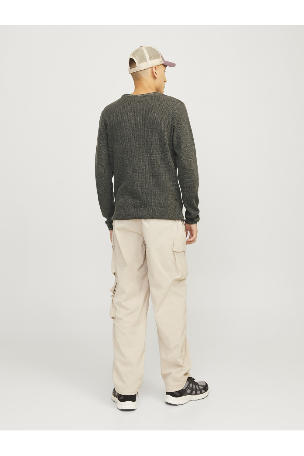 JACK & JONES DEAN KNIT CREW NECK AW24 KOMBU GREEN 12260832