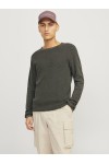 JACK & JONES DEAN KNIT CREW NECK AW24 KOMBU GREEN 12260832