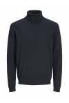 JACK & JONES EBASIC KNIT ROLL NECK NOOS NAVY BLAZER 12258051