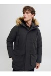 JACK & JONES CAMP FAUX FUR PARKA BF BLACK 12279267
