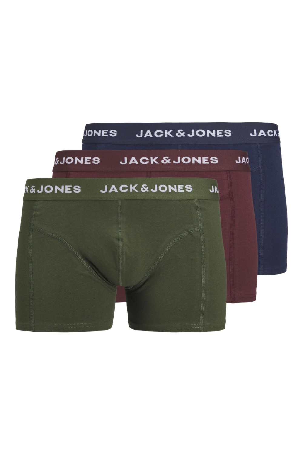 JACK & JONES JACARON SOLID TRUNKS 3 PACK MULTICOLOR 12259080