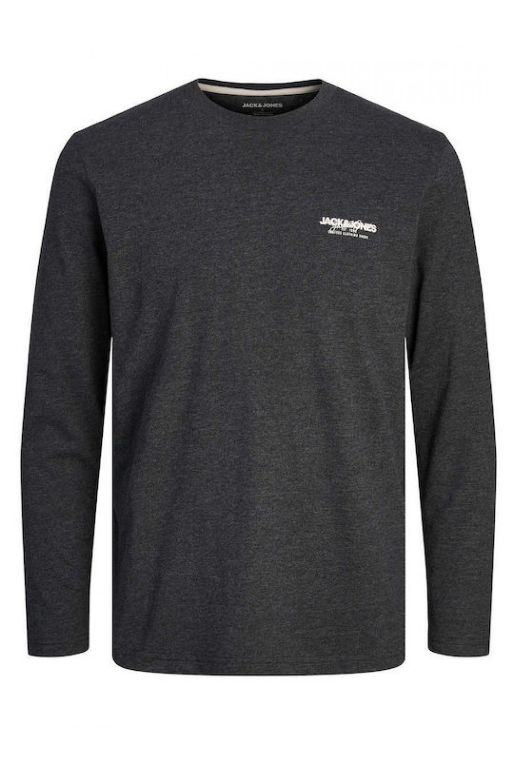 JACK & JONES ALVIS TEE LS CREW NECK BLACK 12259735