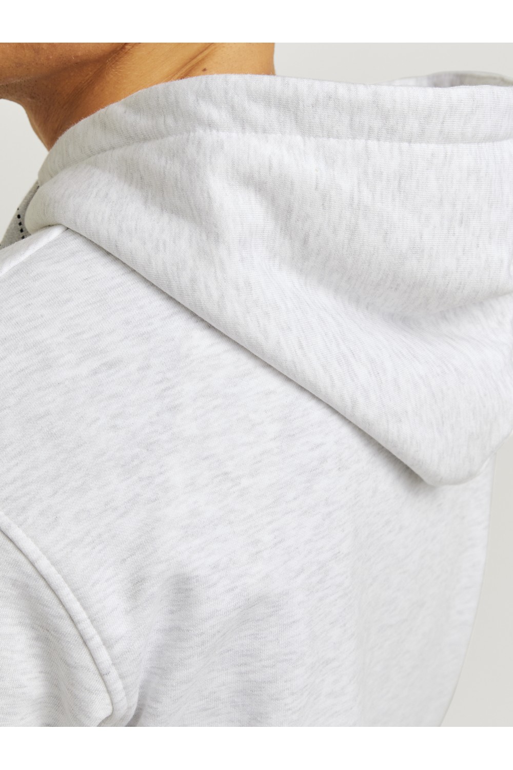 JACK & JONES PORTLAND BLOCK SWEAT HOOD LN LIGHT GREY 12262421
