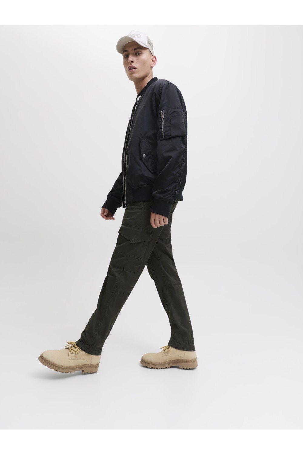 JACK&JONES JPSTPAUL FLAKE CARGO NOOS ROSIN KHAKI 12139912