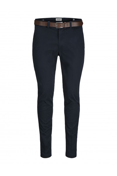 JACK&JONES JPSTMARCO FRANCO CHINO WITH BELT DARK NAVY 12279249