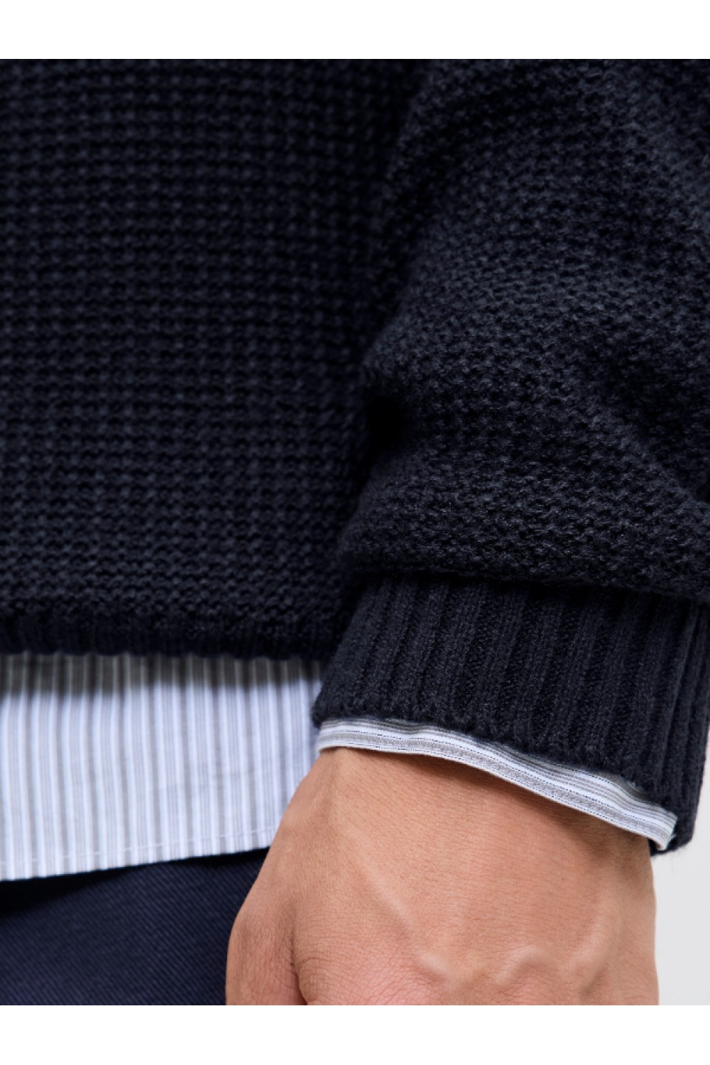 JACK & JONES JJROY KNIT CREW NECK DARK BLUE 12279278
