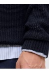 JACK & JONES JJROY KNIT CREW NECK DARK BLUE 12279278