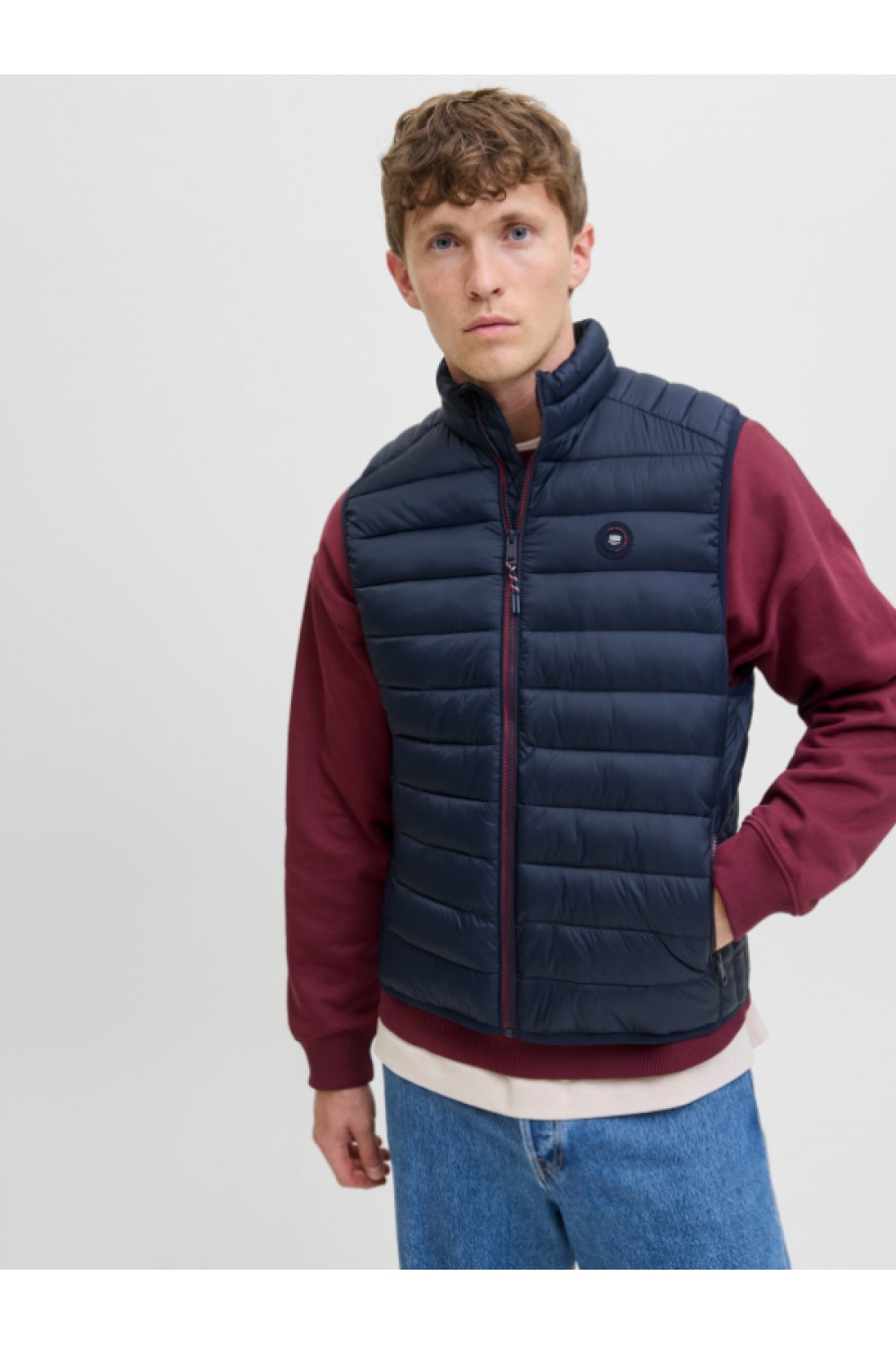 JACK&JONES JJEBRADLEY LIGHT BODYWARMER COLLAR NOOS BLUE 12280973