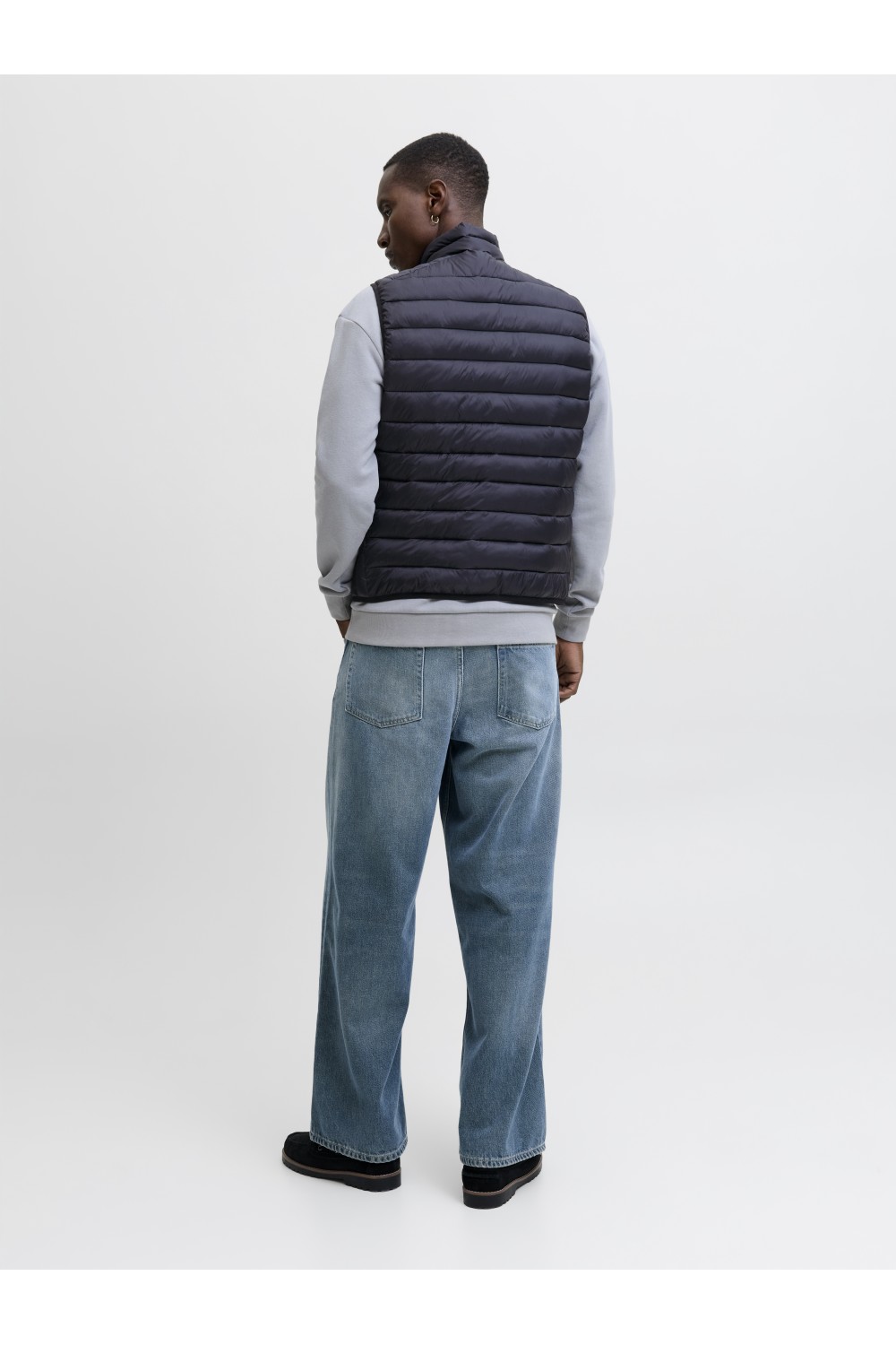 JACK&JONES JJEBRADLEY LIGHT BODYWARMER COLLAR NOOS BLACK 12280973