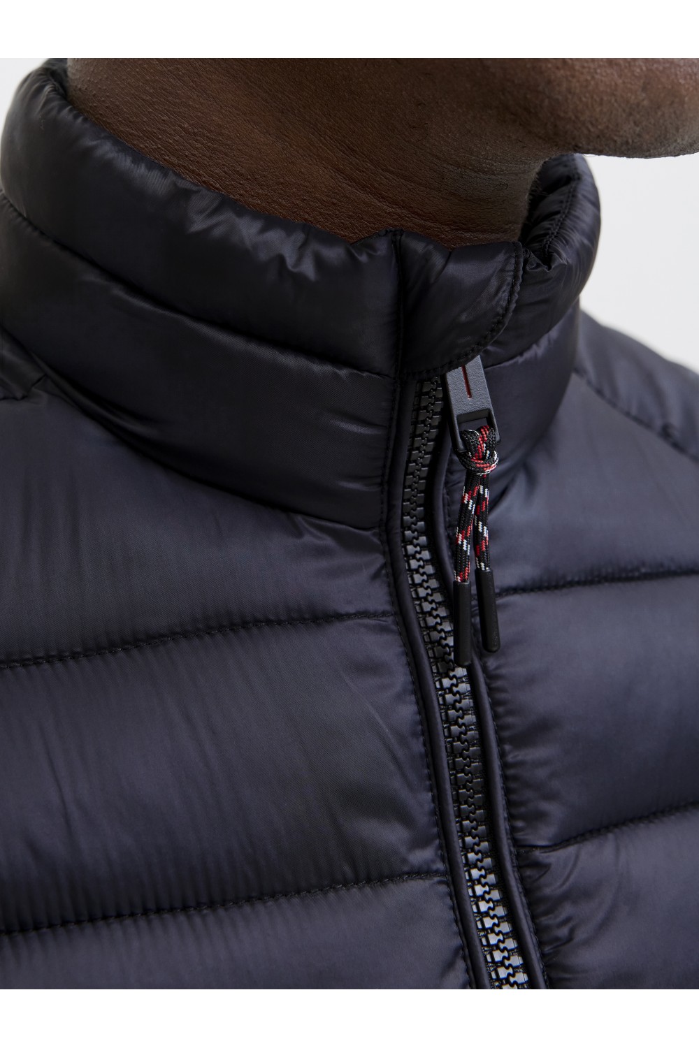 JACK&JONES JJEBRADLEY LIGHT BODYWARMER COLLAR NOOS BLACK 12280973