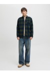JACK & JONES JJJAMES BUFFALO SHIRT LS BLUE-GREEN 12279259