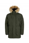 JACK & JONES CAMP FAUX FUR PARKA BF GREEN 12279267