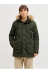 JACK & JONES CAMP FAUX FUR PARKA BF GREEN 12279267