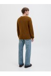 JACK & JONES EHILL KNIT CREW NECK NOOS BROWN 12157321