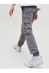 JACK & JONES PSTKANE JONNIE CUFFED CARGO RET CASTLEROCK 12268261