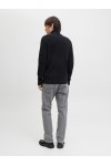 JACK & JONES EPERFECT KNIT ZIP CARDIGAN SN BLACK 12279409